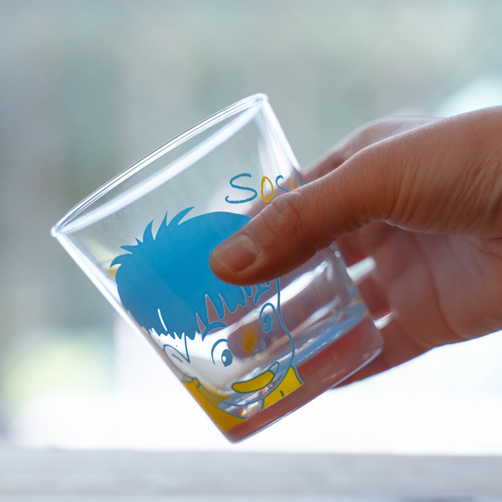 Official Ghibli Ponyo on the Cliff Pair of Glasses • Ponyo & Sosuke cups - Kamaji Market