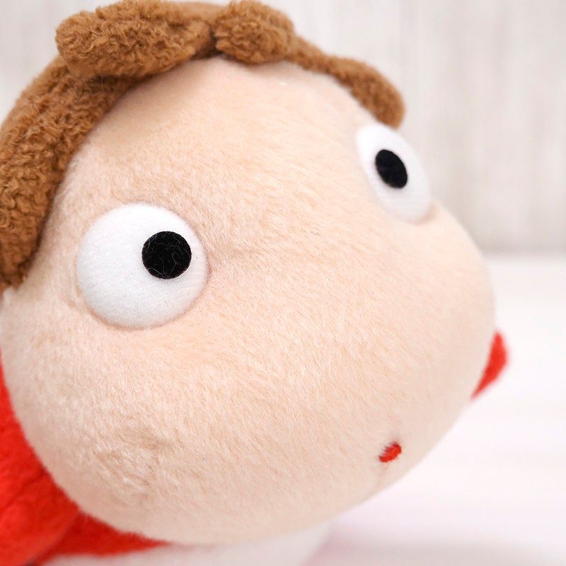 Official Ghibli Ponyo Plush Toy • Ponyo on the Cliff Stuffed Animal Size M, L - Kamaji Market