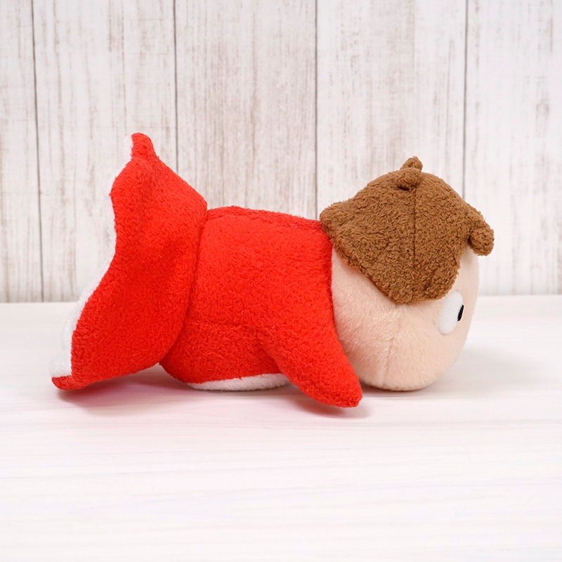 Official Ghibli Ponyo Plush Toy • Ponyo on the Cliff Stuffed Animal Size M, L - Kamaji Market