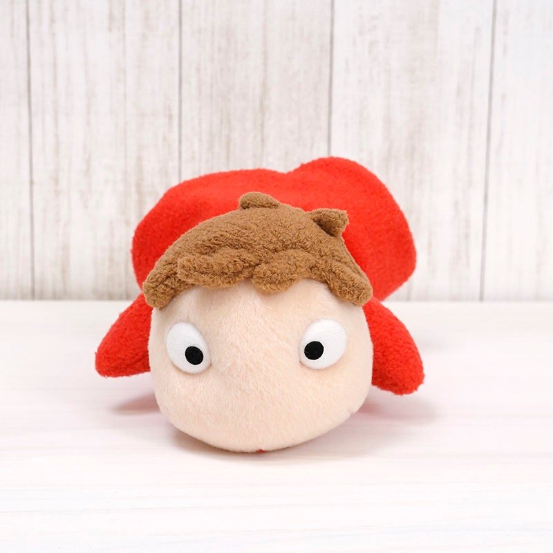 Official Ghibli Ponyo Plush Toy • Ponyo on the Cliff Stuffed Animal Size M, L - Kamaji Market