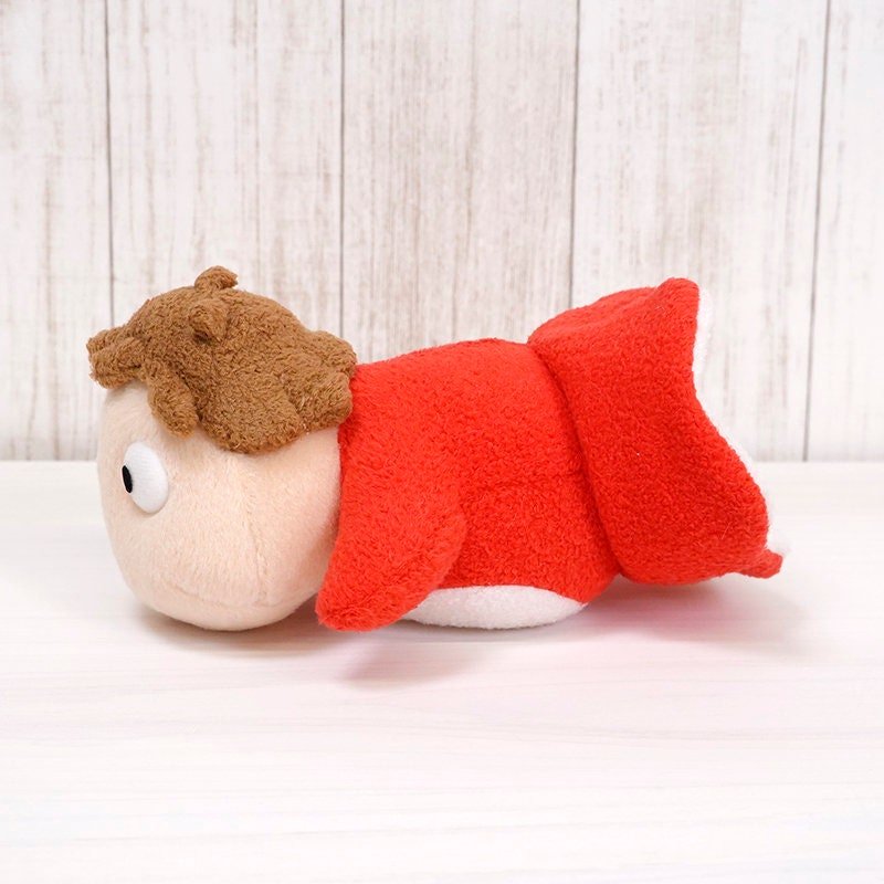 Official Ghibli Ponyo Plush Toy • Ponyo on the Cliff Stuffed Animal Size M, L - Kamaji Market