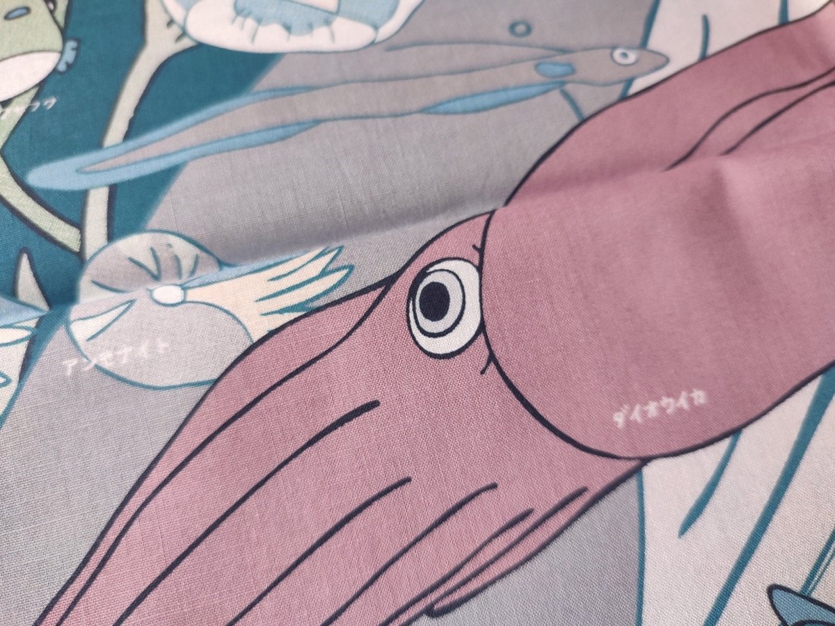 Official Ghibli Ponyo Tapestry/Wall Hanging • Ponyo on the Cliff Bandana/Neckerchief/Scarf/Handkerchief/Interior Decor - Kamaji Market