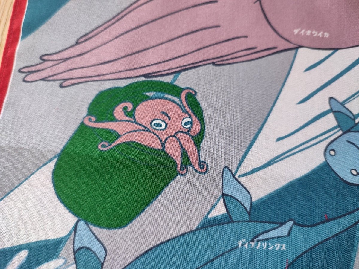 Official Ghibli Ponyo Tapestry/Wall Hanging • Ponyo on the Cliff Bandana/Neckerchief/Scarf/Handkerchief/Interior Decor - Kamaji Market