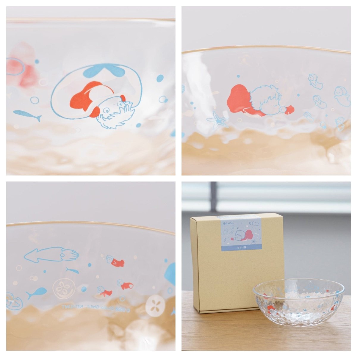 Official Ghibli Ponyo, Totoro Large Bowl/Dish • My Neighbor Totoro, Ponyo on the Cliff Fruit/Salad/Noodle Bowl - Kamaji Market