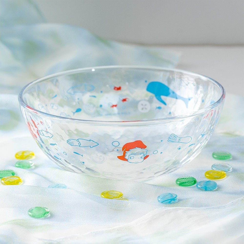 Official Ghibli Ponyo, Totoro Large Bowl/Dish • My Neighbor Totoro, Ponyo on the Cliff Fruit/Salad/Noodle Bowl - Kamaji Market