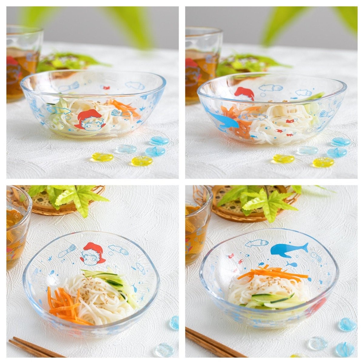 Official Ghibli Ponyo, Totoro Small Bowl/Dish • My Neighbor Totoro, Ponyo on the Cliff Soup/Salad/Noodle Bowl - Kamaji Market