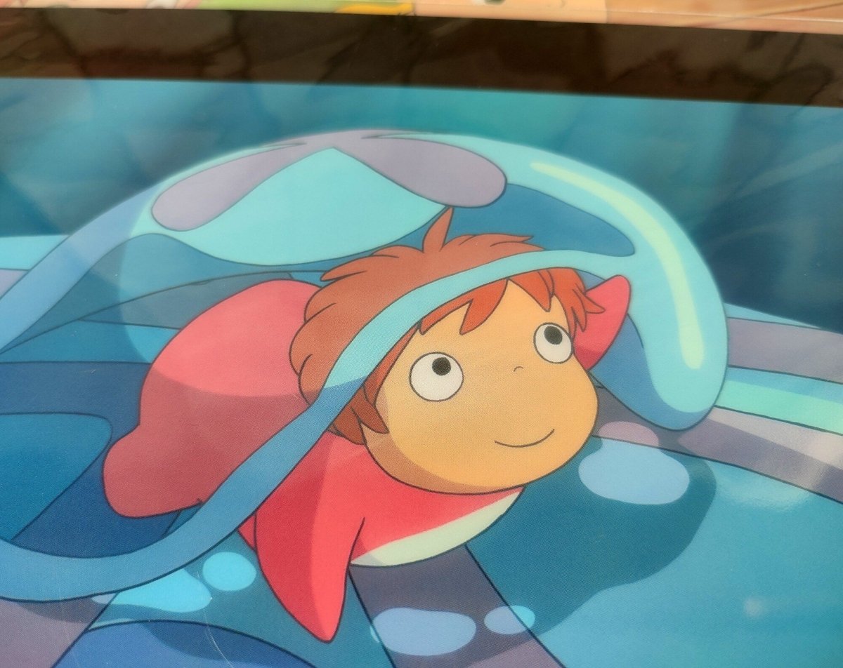 Official Ghibli Ponyo Wall Art Picture/Folder • Ponyo on the Cliff by the Sea Anime Clear File - Kamaji Market