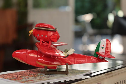 Official Ghibli Porco Rosso Airplane Interactive Figure/Diorama • Crimson Pig Figurine/Statue/Replica/Interior Decor - Kamaji Market