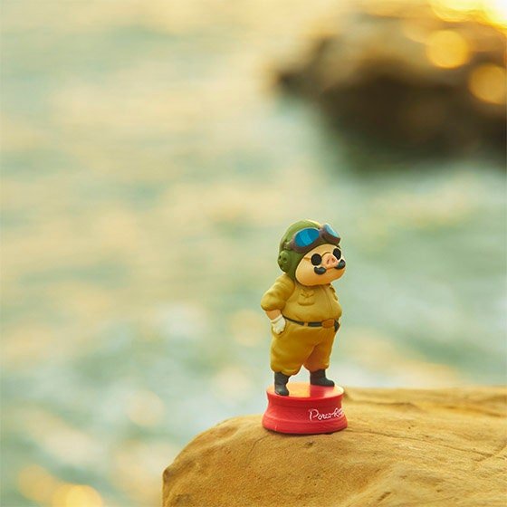 Official Ghibli Porco Rosso Bobble Head Figure • Crimson Pig Decor • GBL - Kamaji Market