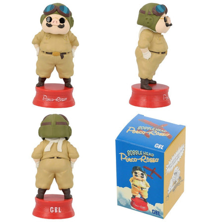 Official Ghibli Porco Rosso Bobble Head Figure • Crimson Pig Decor • GBL - Kamaji Market