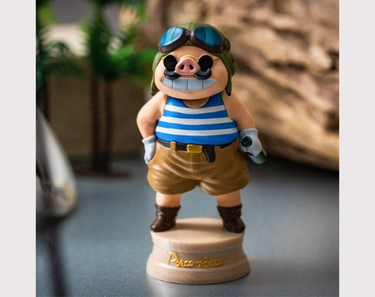 Official Ghibli Porco Rosso Bobble Head Figure • Crimson Pig Decor • Porco on Vacation GBL - Kamaji Market