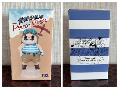 Official Ghibli Porco Rosso Bobble Head Figure • Crimson Pig Decor • Porco on Vacation GBL - Kamaji Market