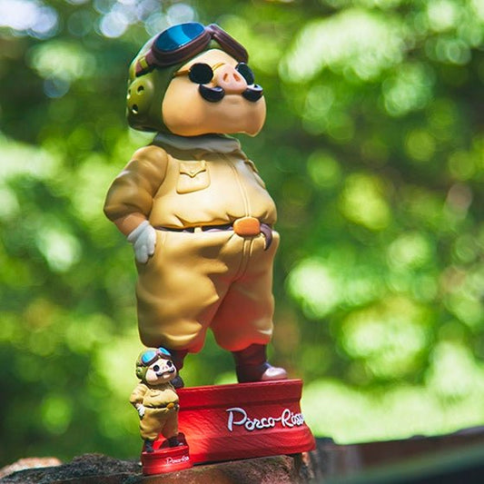 Official Ghibli Porco Rosso Bobble Head HUGE Figure • Crimson Pig Home Decor/Interior Diorama • GBL - Kamaji Market