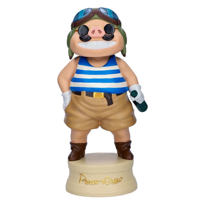 Official Ghibli Porco Rosso Bobble Head HUGE Figure • Crimson Pig Home Decor/Interior Diorama • GBL Porco's Vacation - Kamaji Market
