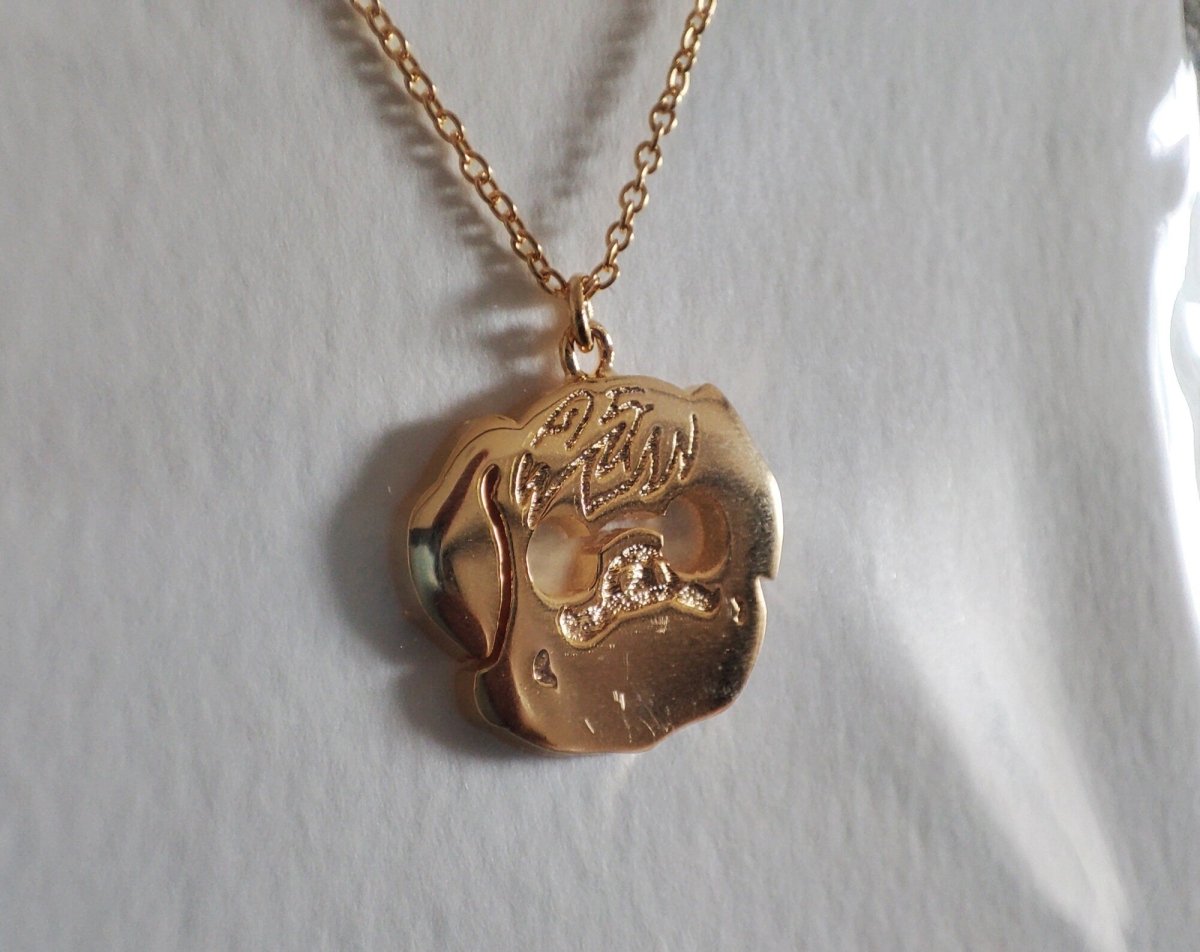 Official Ghibli Porco Rosso Brass Necklace • Crimson Pig Jewelry/Pendant/Chain • Ghibli Exhibition Exclusive - Kamaji Market