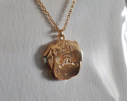 Official Ghibli Porco Rosso Brass Necklace • Crimson Pig Jewelry/Pendant/Chain • Ghibli Exhibition Exclusive - Kamaji Market