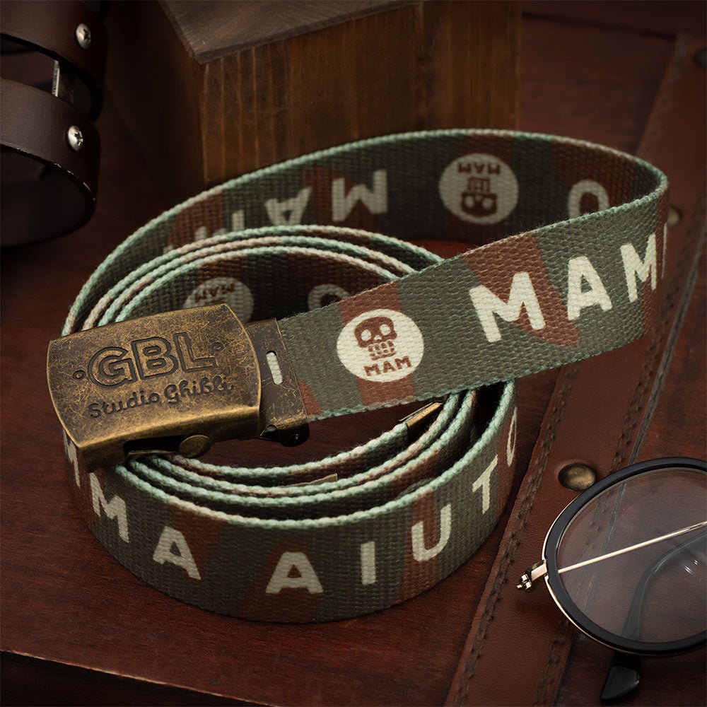 Official Ghibli Porco Rosso Gacha Belt/Buckle • Mamma Aiuto Gang Ceinture/Strap • Crimson Pig GBL - Kamaji Market