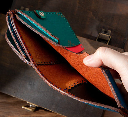 Official Ghibli Porco Rosso Handmade Genuine Leather Wallet • Crimson Pig Ojaga Design GBL - Kamaji Market