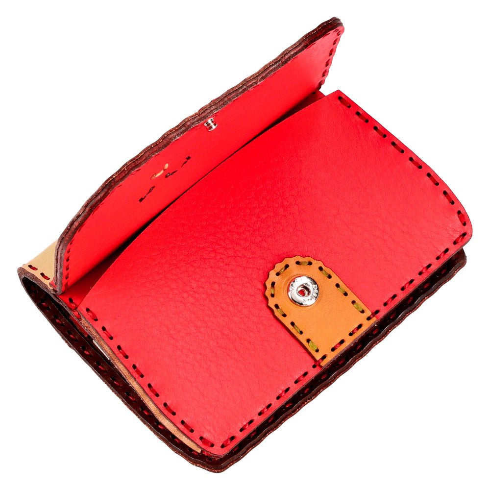 Official Ghibli Porco Rosso Handmade Genuine Leather Wallet • Crimson Pig Ojaga Design GBL - Kamaji Market