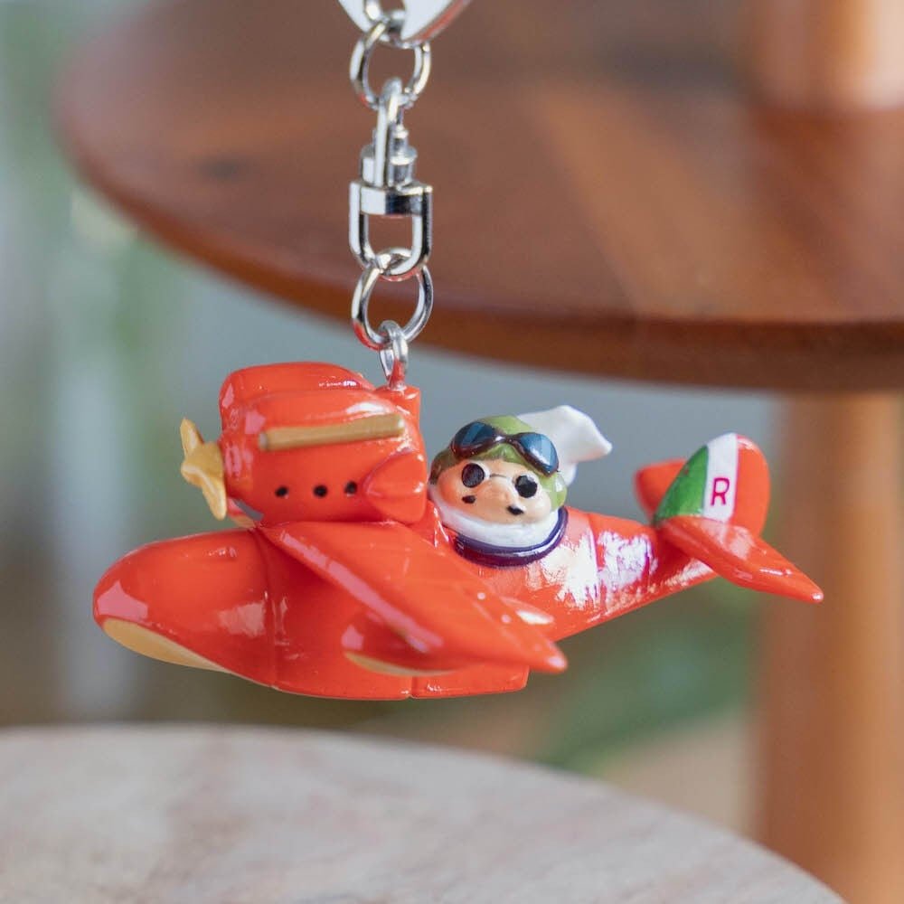 Official Ghibli Porco Rosso Keychain/Charm • Crimson Pig Bag Decor/Pendant/Strap - Kamaji Market