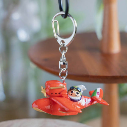 Official Ghibli Porco Rosso Keychain/Charm • Crimson Pig Bag Decor/Pendant/Strap - Kamaji Market