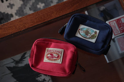 Official Ghibli Porco Rosso, Laputa Pouch/Case • Robot Soldier, Crimson Pig Clutch/Cosmetic Bag/Wallet/Makeup Bag/Purse - Kamaji Market