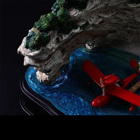 Official Ghibli Porco Rosso Light Up Diorama • Crimson Pig Figure/Home Decor/Interior Diorama - Kamaji Market