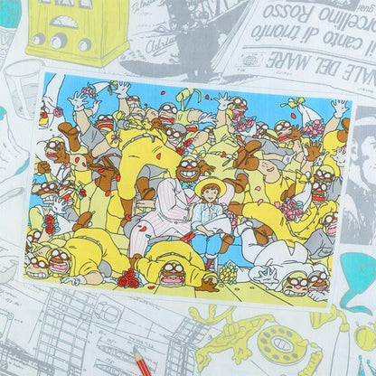 Official Ghibli Porco Rosso Neckerchief/Scarf/Handkerchief • Bandana/Tapestry/Wall Hanging/Interior Decor - Kamaji Market