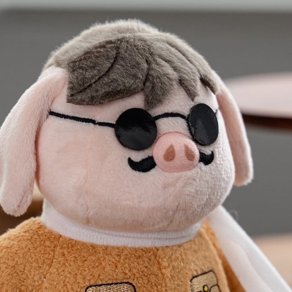 Official Ghibli Porco Rosso Plush Toy 2025 • Crimson Pig Stuffed Animal/Home Decor - Kamaji Market