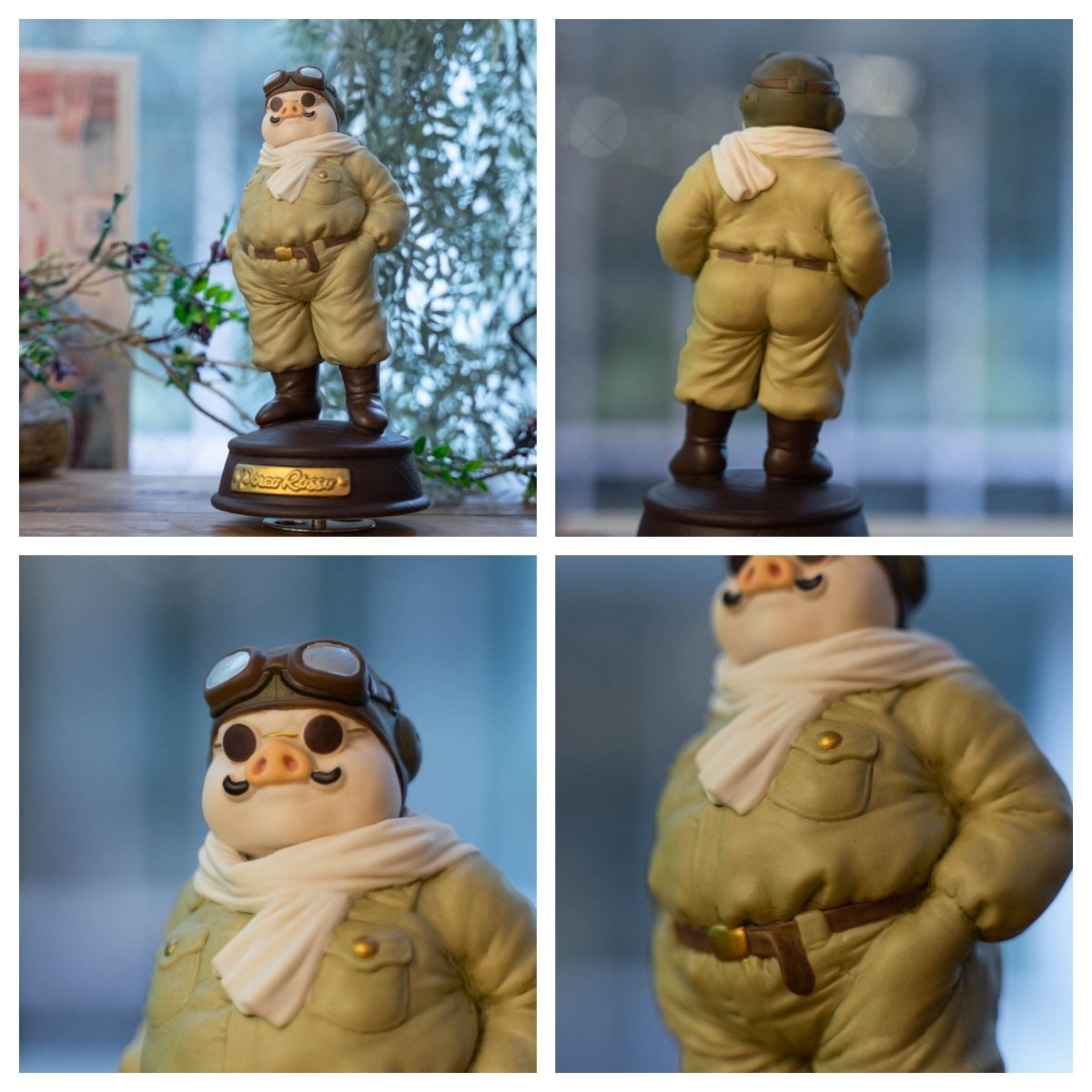Porco Rosso スタジオジブリ GHIBLI アニマル 名作 レア 貴重 Official Ghibli Porco Rosso Porcelain Music Box/Figure • Handmade