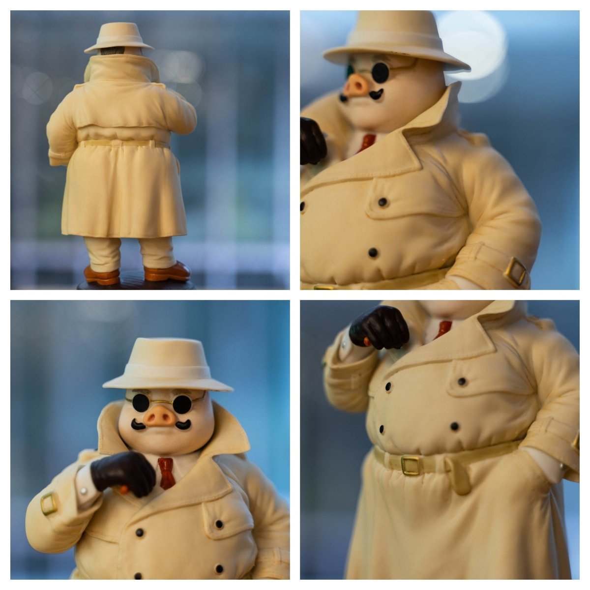 Official Ghibli Porco Rosso Porcelain Music Box/Figure • Handmade Figurine/Statue/Replica/Home Decor/Interior Diorama • Crimson Pig Gift - Kamaji Market
