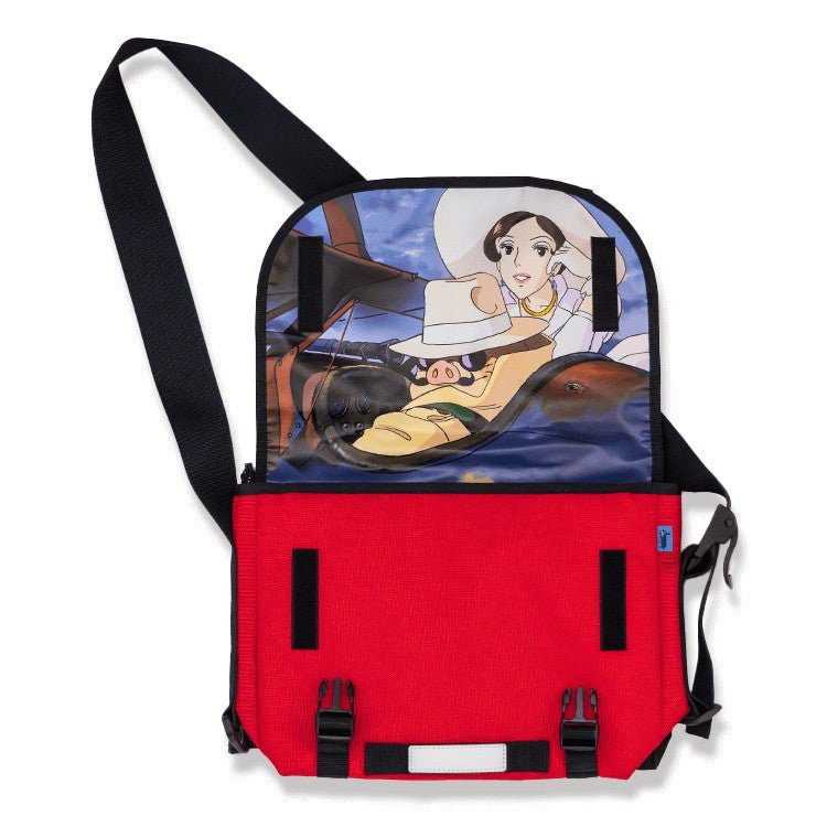 Official Ghibli Porco Rosso Shoulder Bag Size S • Crimson Pig