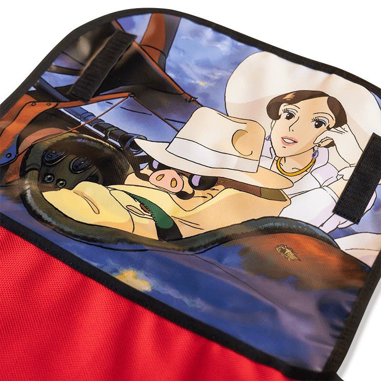 Official Ghibli Porco Rosso Shoulder Bag Size S • Crimson Pig