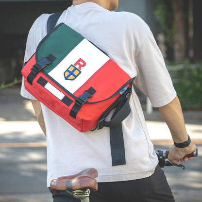 Official Ghibli Porco Rosso Shoulder Bag Size S • Crimson Pig Cycle Cross Body Bag • Made in Japan • Ghibli Museum Exclusive - Kamaji Market