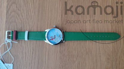 Official Ghibli Porco Rosso Wrist Watch • Crimson Pig ALBA/Seiko Watches • Green Version Limited to 400 - Kamaji Market