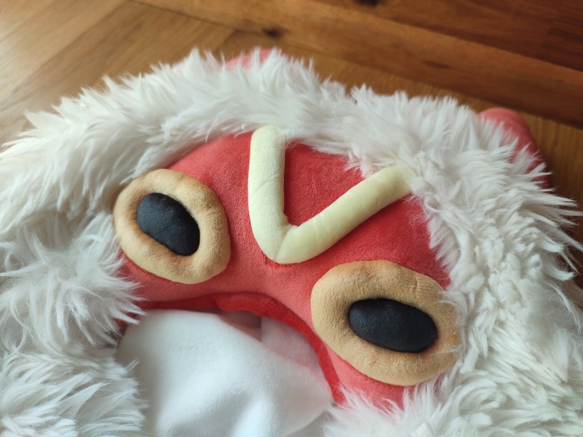 Official Ghibli Princess Mononoke Costume Hat/Head Decor • San's Mask Cosplay Costume Part • Ghibli Park Exclusive - Kamaji Market