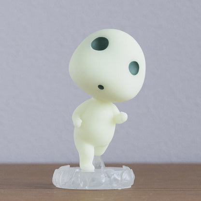 Official Ghibli Princess Mononoke Kodama Figure • Phosphorescent Palm Size - Kamaji Market