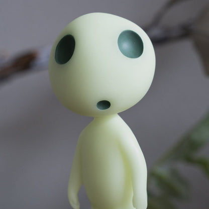 Official Ghibli Princess Mononoke Kodama Figure • Phosphorescent Palm Size - Kamaji Market