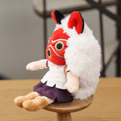 Official Ghibli Princess Mononoke Plush Toy • San Mask Stuffed Animal - Kamaji Market