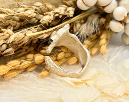 Official Ghibli Princess Mononoke Ring • Wolf Moro • Japanese Handmade Jewelry - Kamaji Market