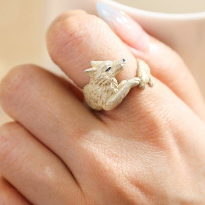 Official Ghibli Princess Mononoke Ring • Wolf Moro • Japanese Handmade Jewelry - Kamaji Market