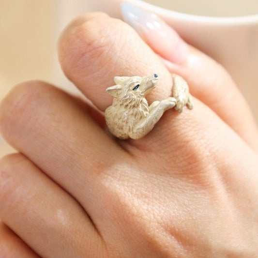 Official Ghibli Princess Mononoke Ring • Wolf Moro • Japanese Handmade Jewelry - Kamaji Market