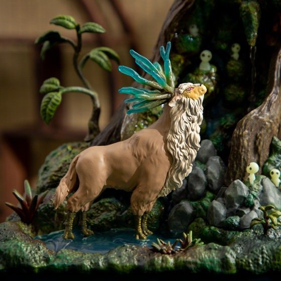 Official Ghibli Princess Mononoke Water Garden • Forest Spirit Bonsai Diorama Fountain • Donguri Exclusive - Kamaji Market