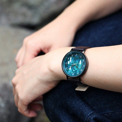 Official Ghibli Princess Mononoke Wrist Watch • Green Kodama Forest • Japanese Watches • Limited to 800 - Kamaji Market