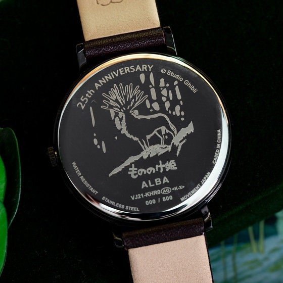 Official Ghibli Princess Mononoke Wrist Watch • Green Kodama Forest • Japanese Watches • Limited to 800 - Kamaji Market