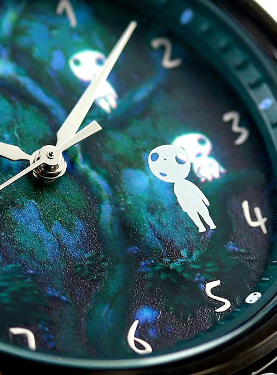 Official Ghibli Princess Mononoke Wrist Watch • Green Kodama Forest • Japanese Watches • Limited to 800 - Kamaji Market