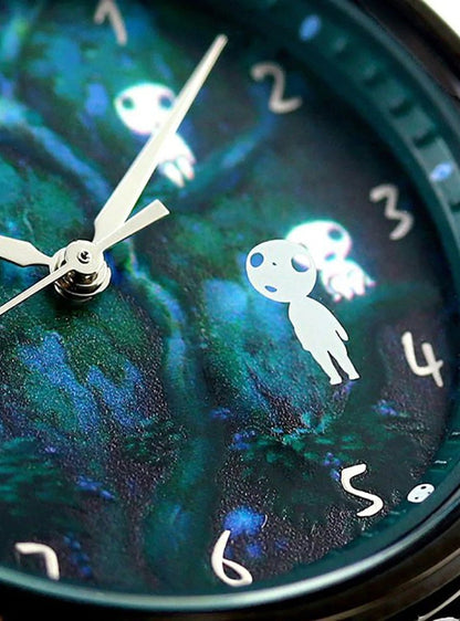 Official Ghibli Princess Mononoke Wrist Watch • Green Kodama Forest • Japanese Watches • Limited to 800 - Kamaji Market