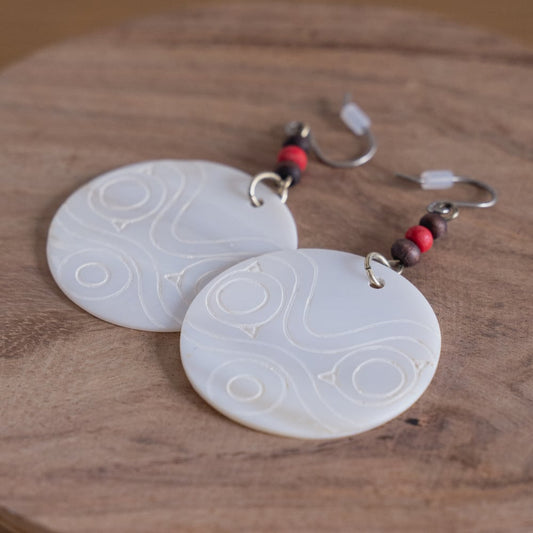Official Ghibli San's Seashell Earrings • Princess Mononoke Japanese Jewelry - Kamaji Market