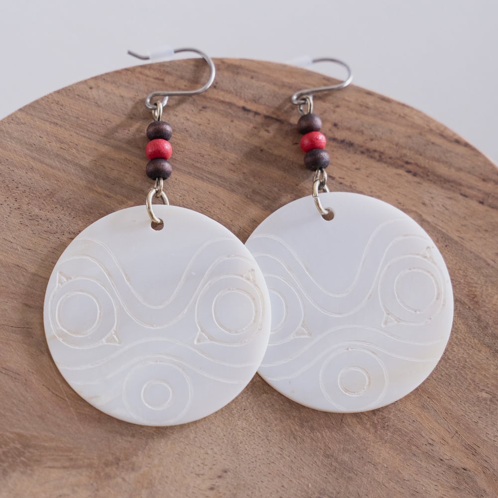 Official Ghibli San's Seashell Earrings • Princess Mononoke Japanese Jewelry - Kamaji Market