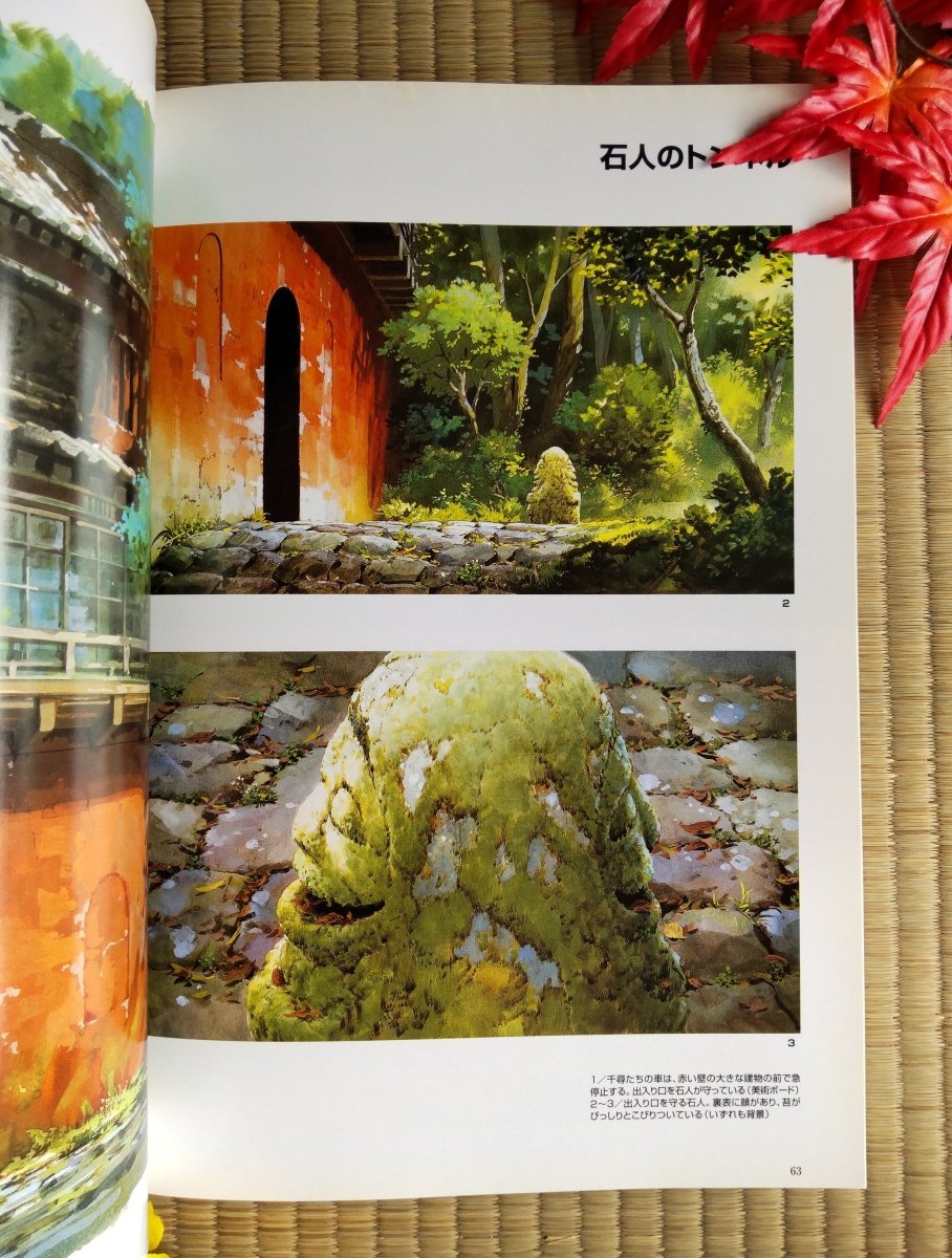 Official Ghibli Spirited Away Artbook • Japanese Painting Art Book • Chihiro, Yubaba, No Face, Kaonashi, Haku Anime - Kamaji Market